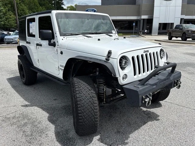 Used 2017 White Jeep Unlimited Sport image 2
