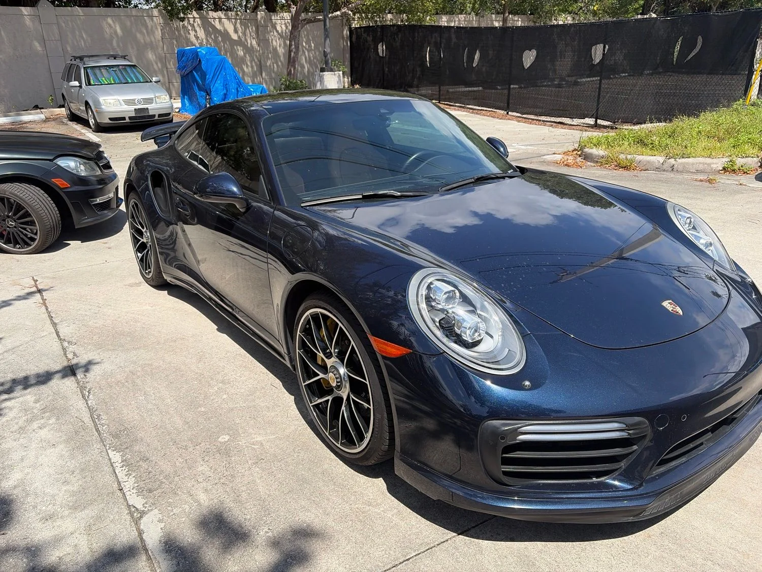 Used 2018 Blue Porsche Turbo S image 3