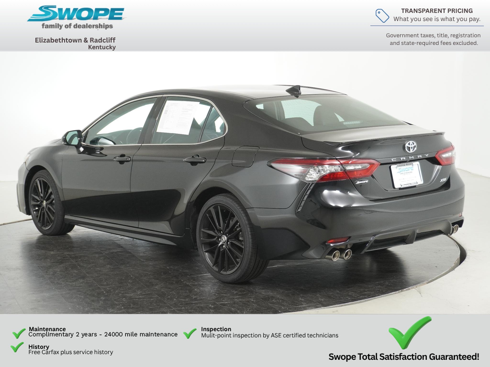 Used 2024 Midnight Black Metallic Toyota XSE image 5