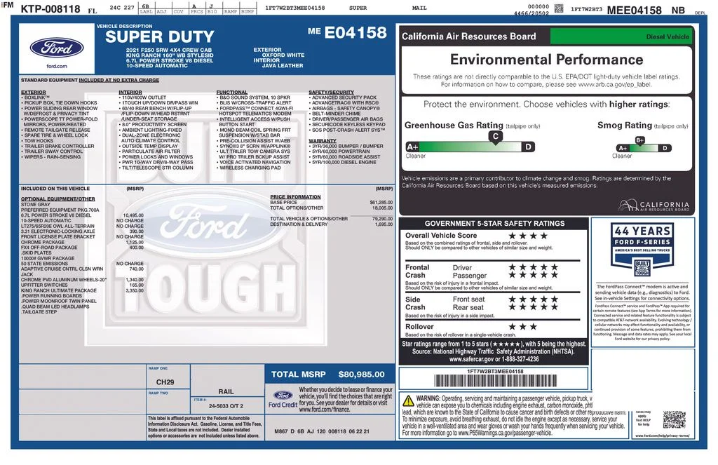 Certified Used 2021  Ford King Ranch image 6