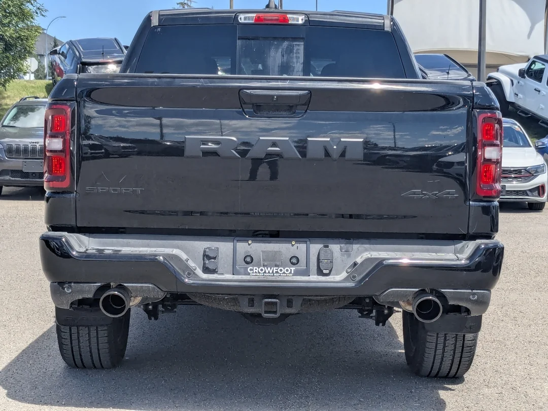 New 2026 Black RAM Sport - - 3.0L Hurricane Twin Turbo - Pano Sunroof - Sport Perf Hood - Trailer Brake & More! image 7