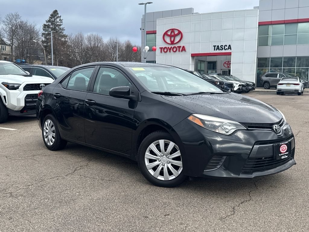 Black 2015 Toyota Corolla LE Sedan Front-Wheel Drive