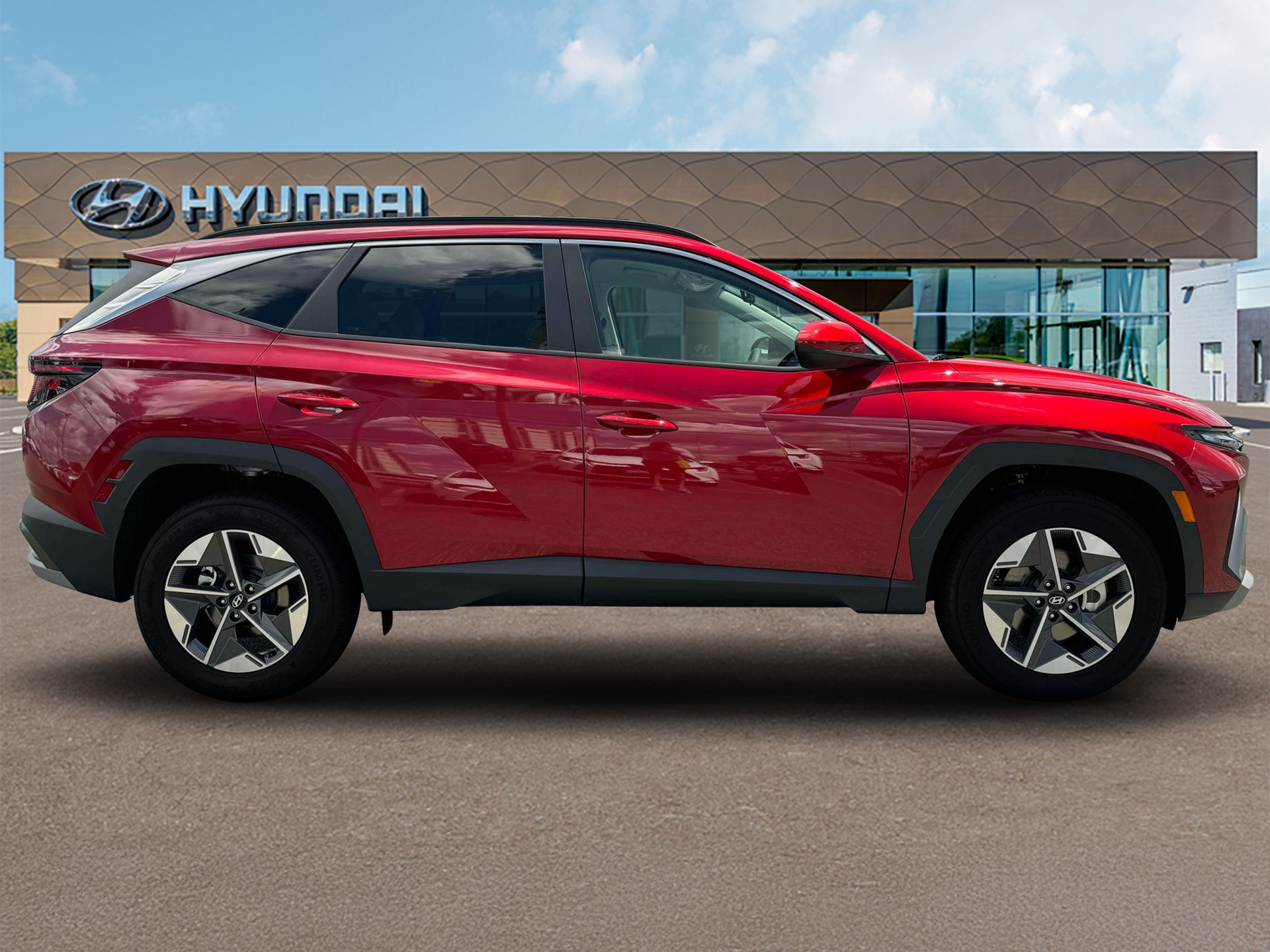 New 2025 Red Hyundai SEL AWD image 9