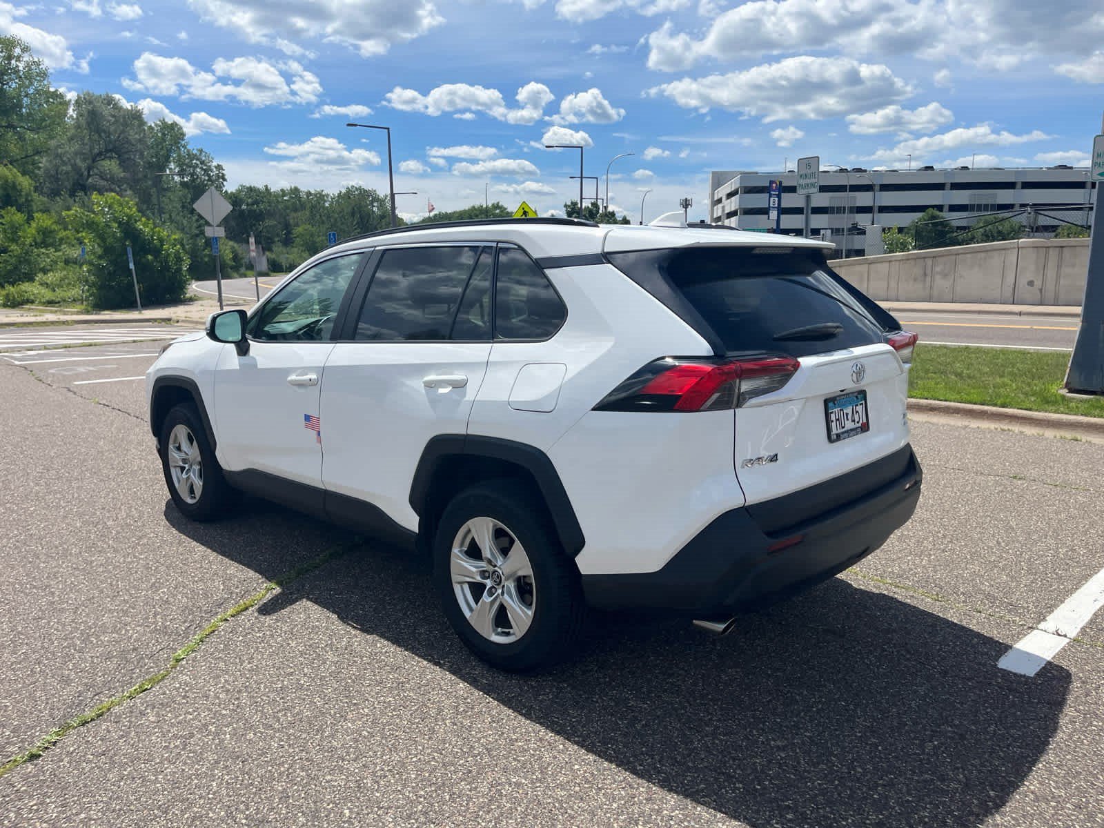 Used 2021 Super White Toyota XLE image 11