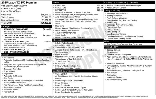 Used 2025 Black Lexus Premium image 6