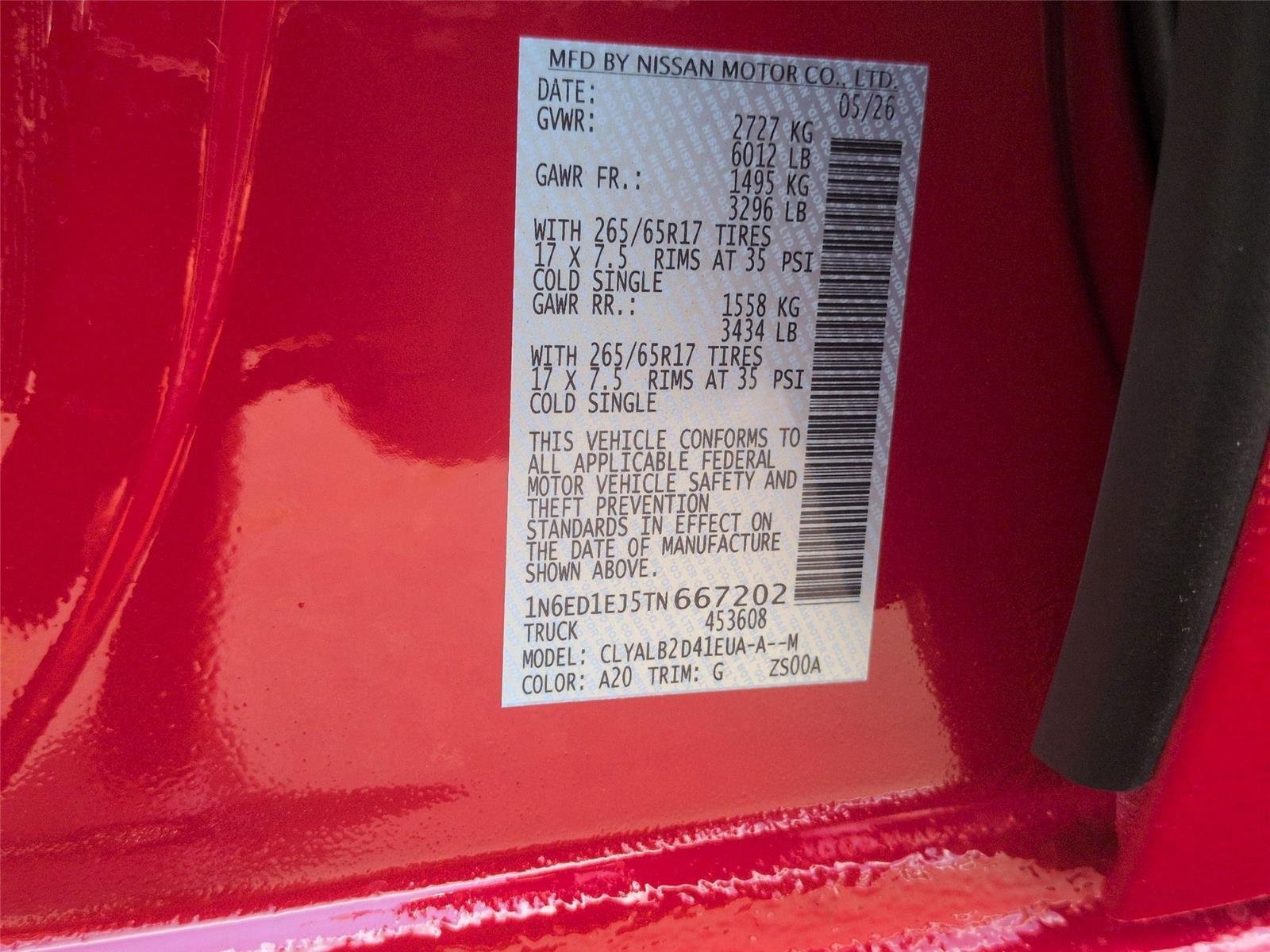 New 2026 Red Alert Nissan Crew Cab SV image 39