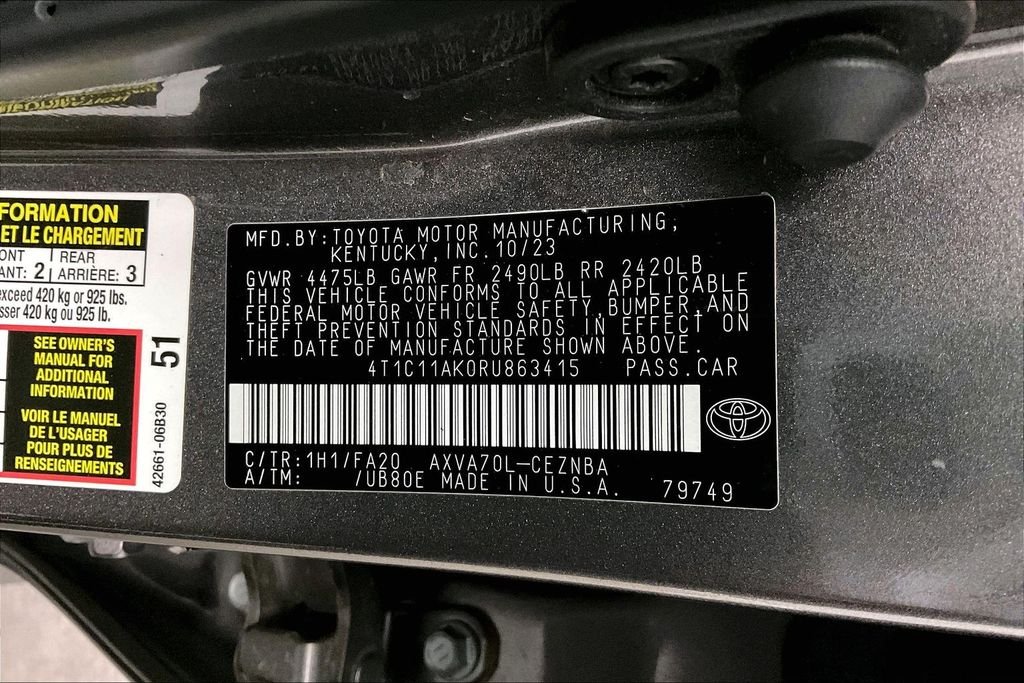 Used 2024 Gray Toyota LE image 39