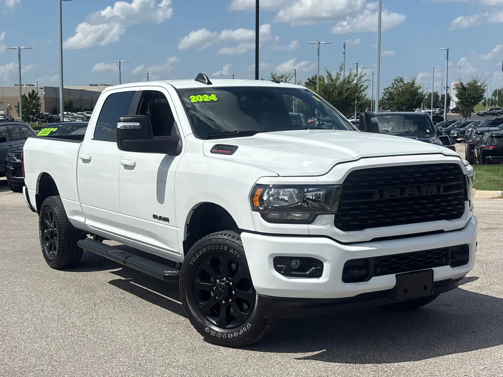 Used 2024 Bright White Clearcoat Ram Big Horn image 2