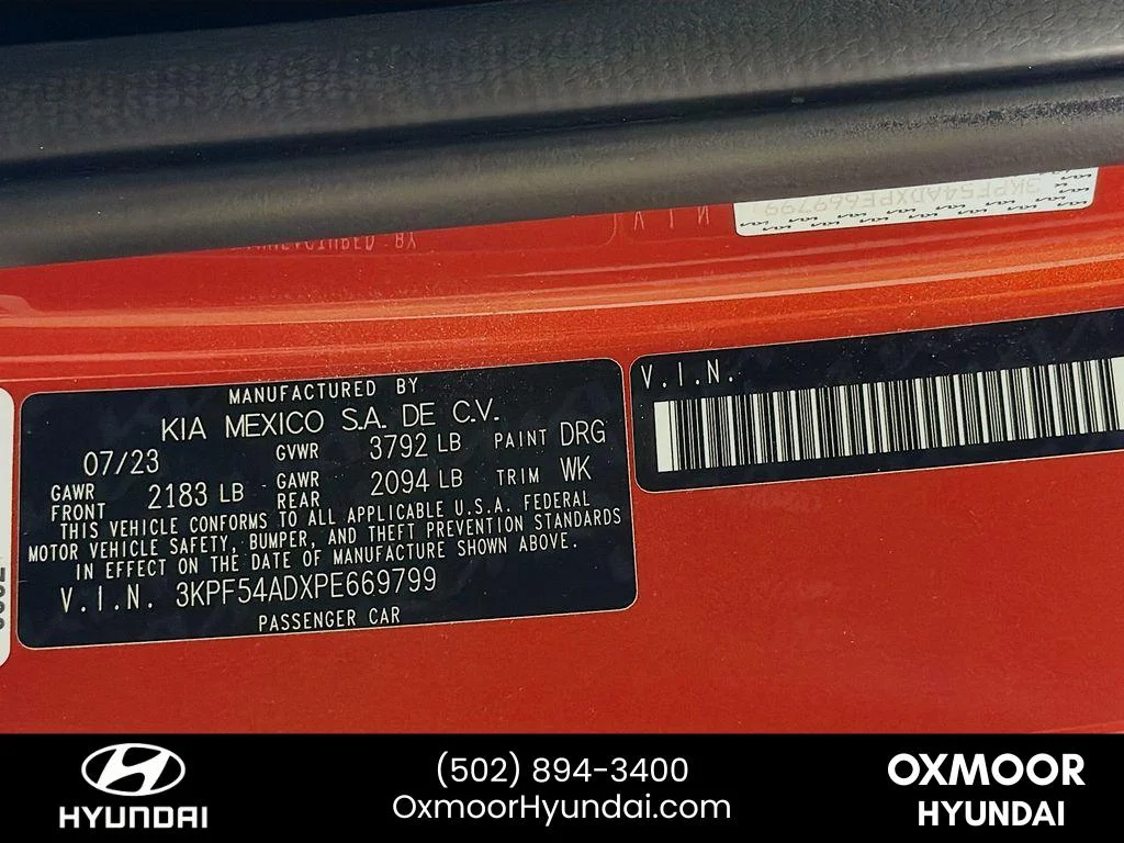 Used 2023 Fire Orange Kia GT-Line image 31