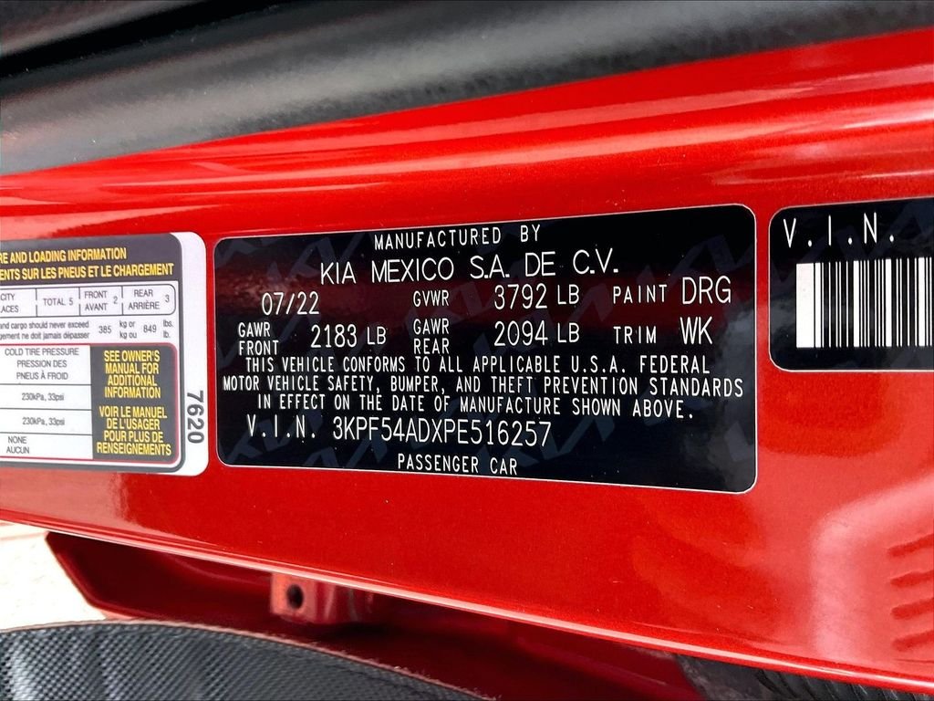 Used 2023 Fire Orange Kia GT-Line image 32