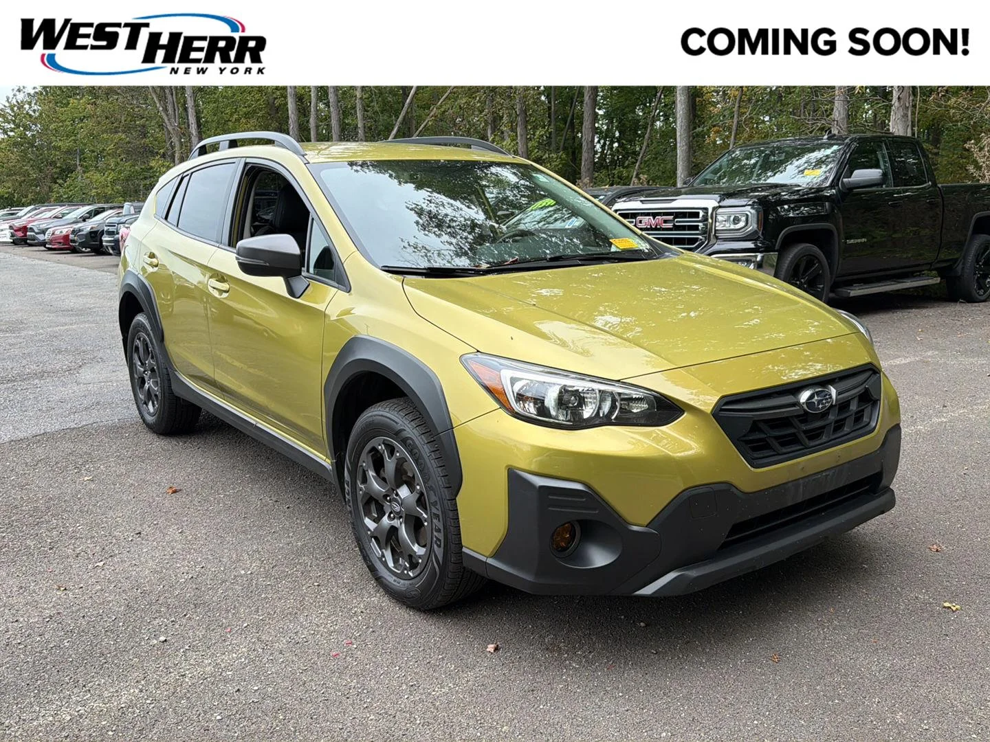 Used 2021 Plasma Yellow Pearl Subaru Sport image 1