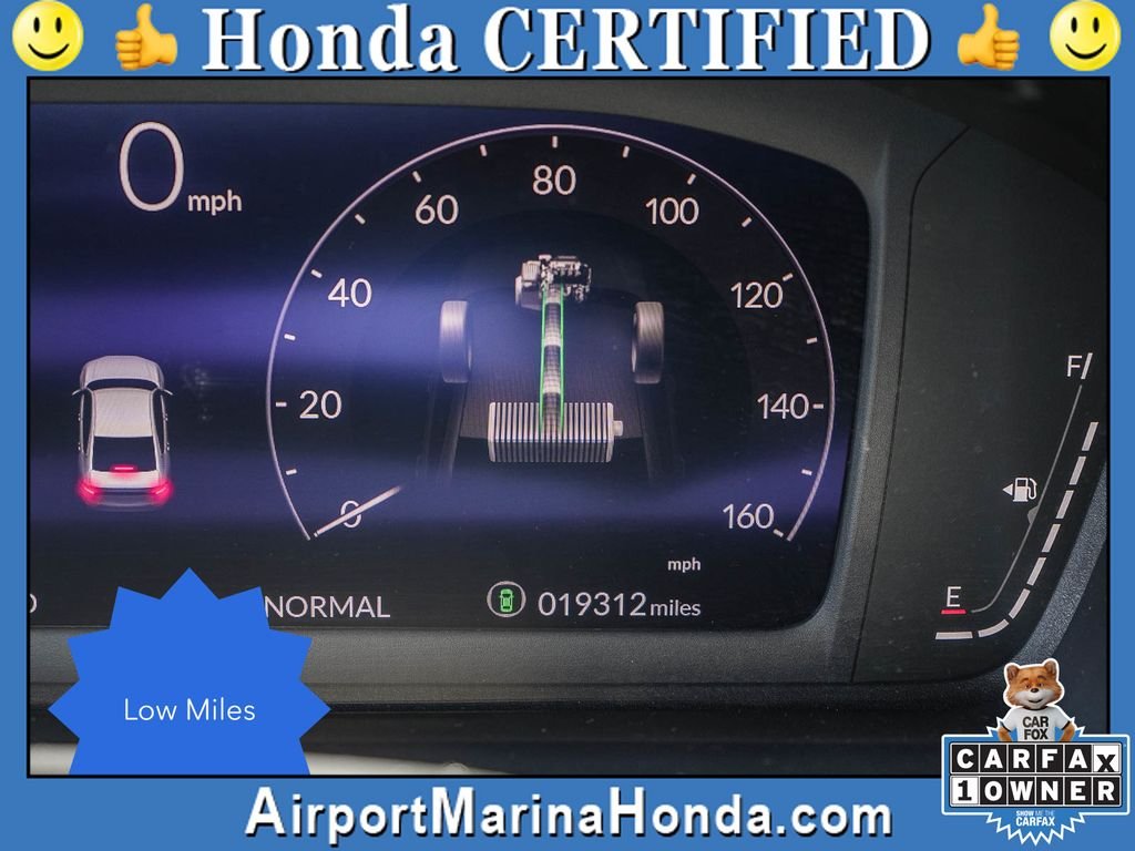 Certified Used 2024 Crystal Black Pearl Honda HYBRID SPORT image 2