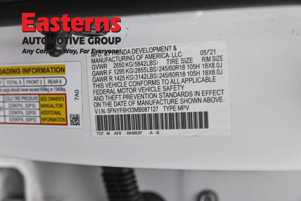 Used 2021 White Honda EX image 34