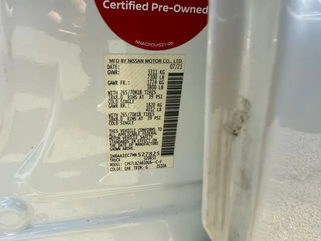 Used 2021 Glacier White Nissan SV image 16