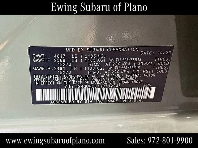Used 2024 Green Subaru Limited image 32