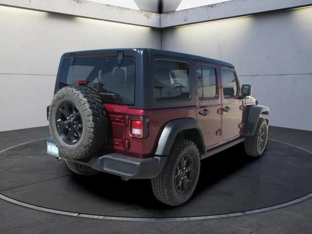Used 2021 Snazzberry Pearlcoat Jeep Unlimited Willys image 5