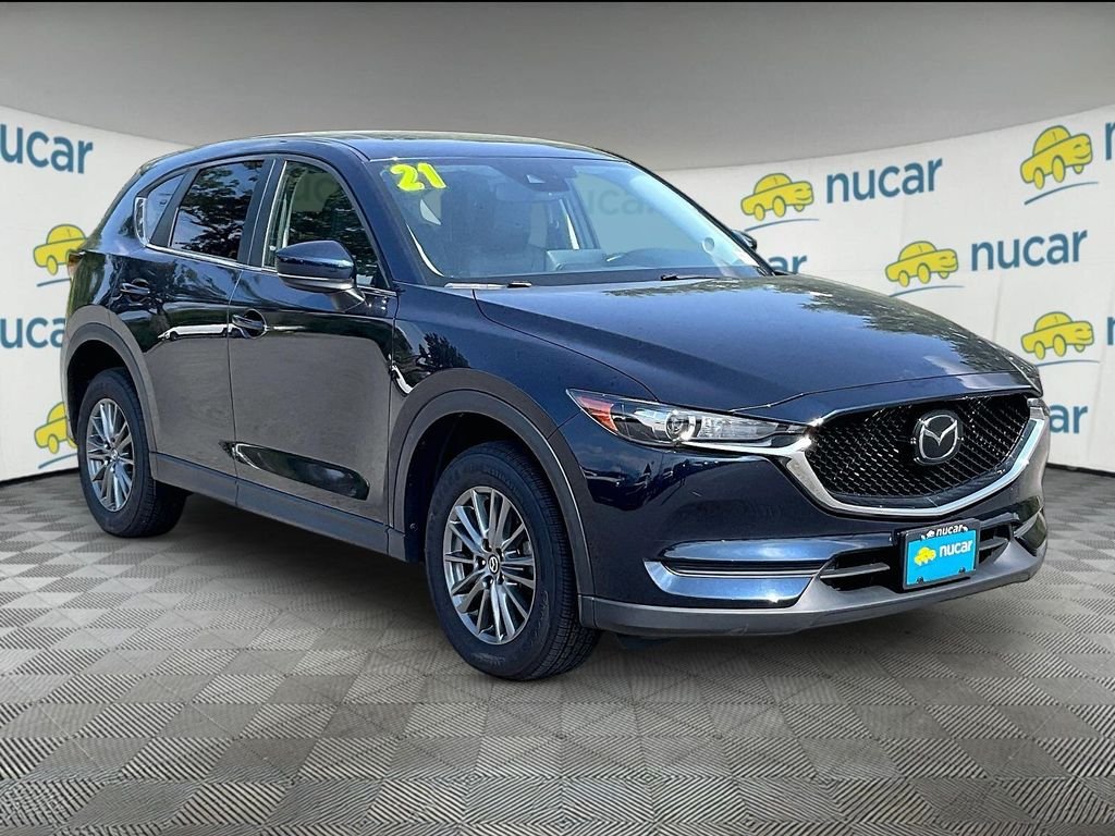 Used 2021 Deep Crystal Blue Mica Mazda Touring image 1