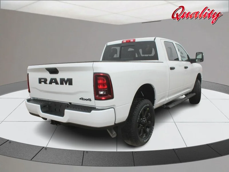 New 2026 Bright White Clear-Coat Exterior Paint RAM Black Express image 3