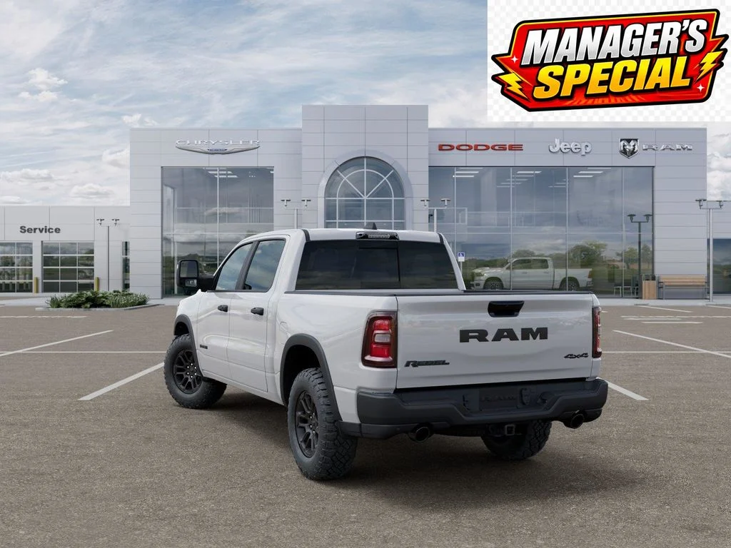 New 2026 Bright White Clear-Coat Exterior Paint RAM Rebel image 3