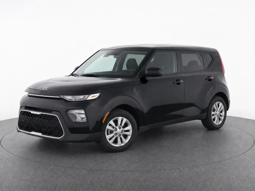 Used 2021 CHERRY BLACK Kia LX image 1