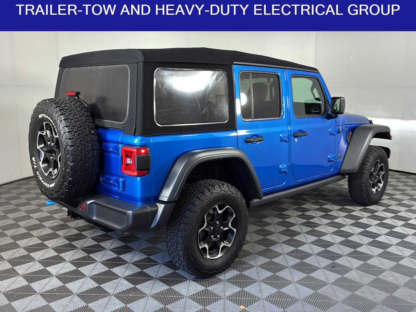 Used 2021 Hydro Blue Pearlcoat Jeep Unlimited Rubicon image 5
