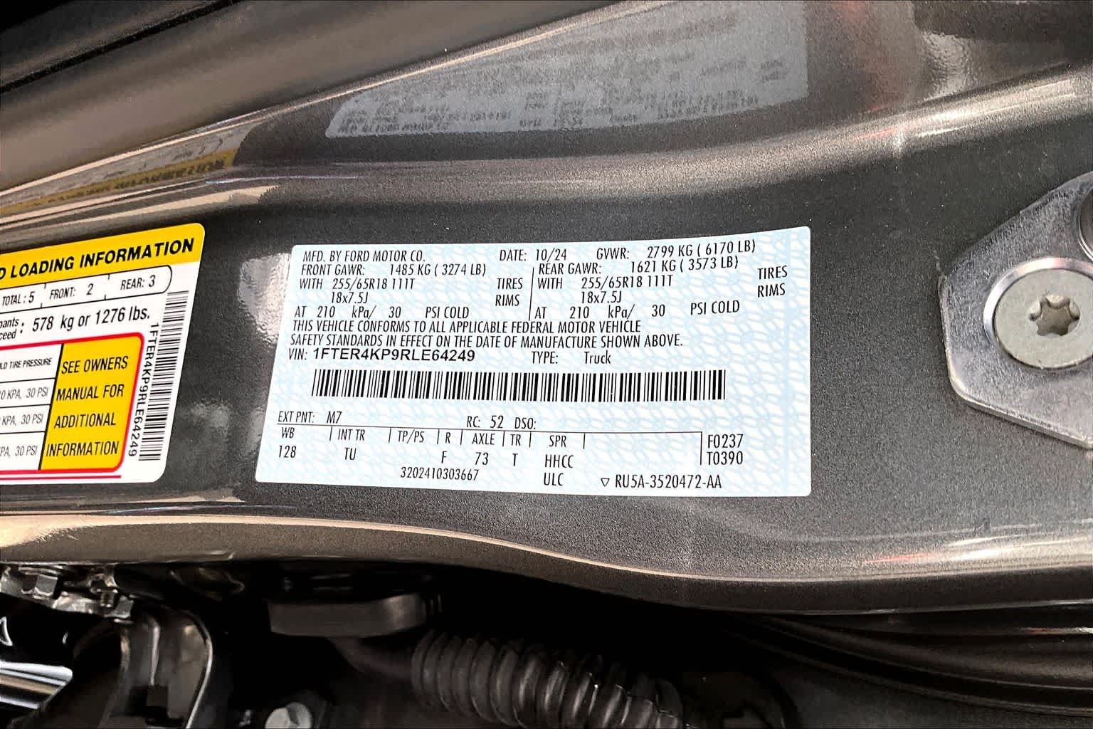 Used 2024 Carbonized Gray Ford LARIAT image 34