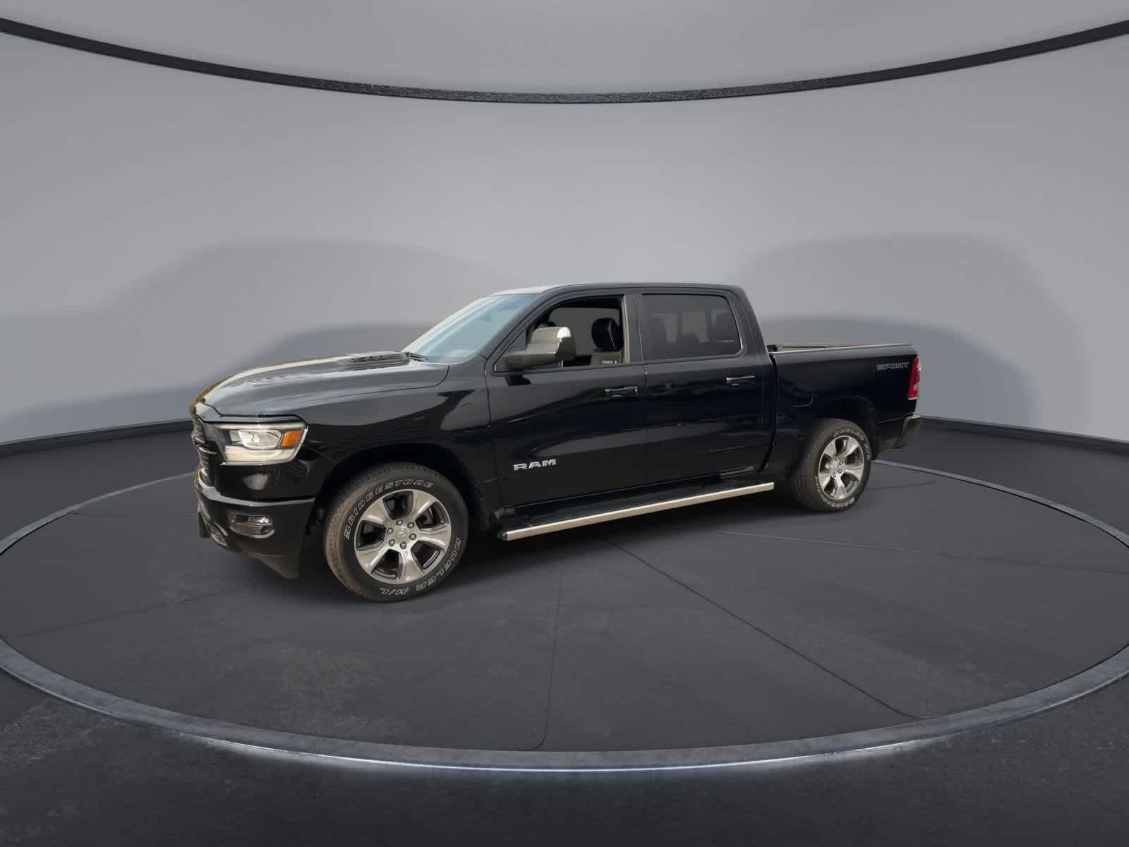 Used 2023 Diamond Black Crystal Pearlcoat Ram Laramie image 4