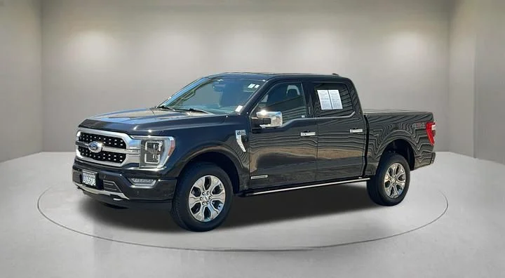 Certified Used 2023 Agate Black Metallic Ford Platinum image 2