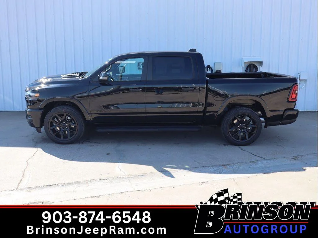 New 2026 Diamond Black Crystal Pearlcoat Ram Laramie image 3