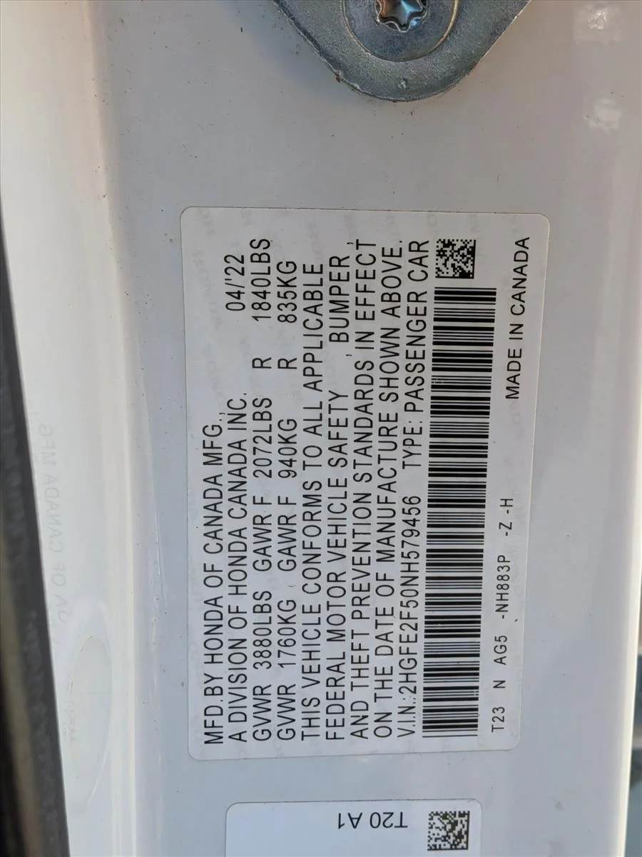 Used 2022 White Honda Sport image 23