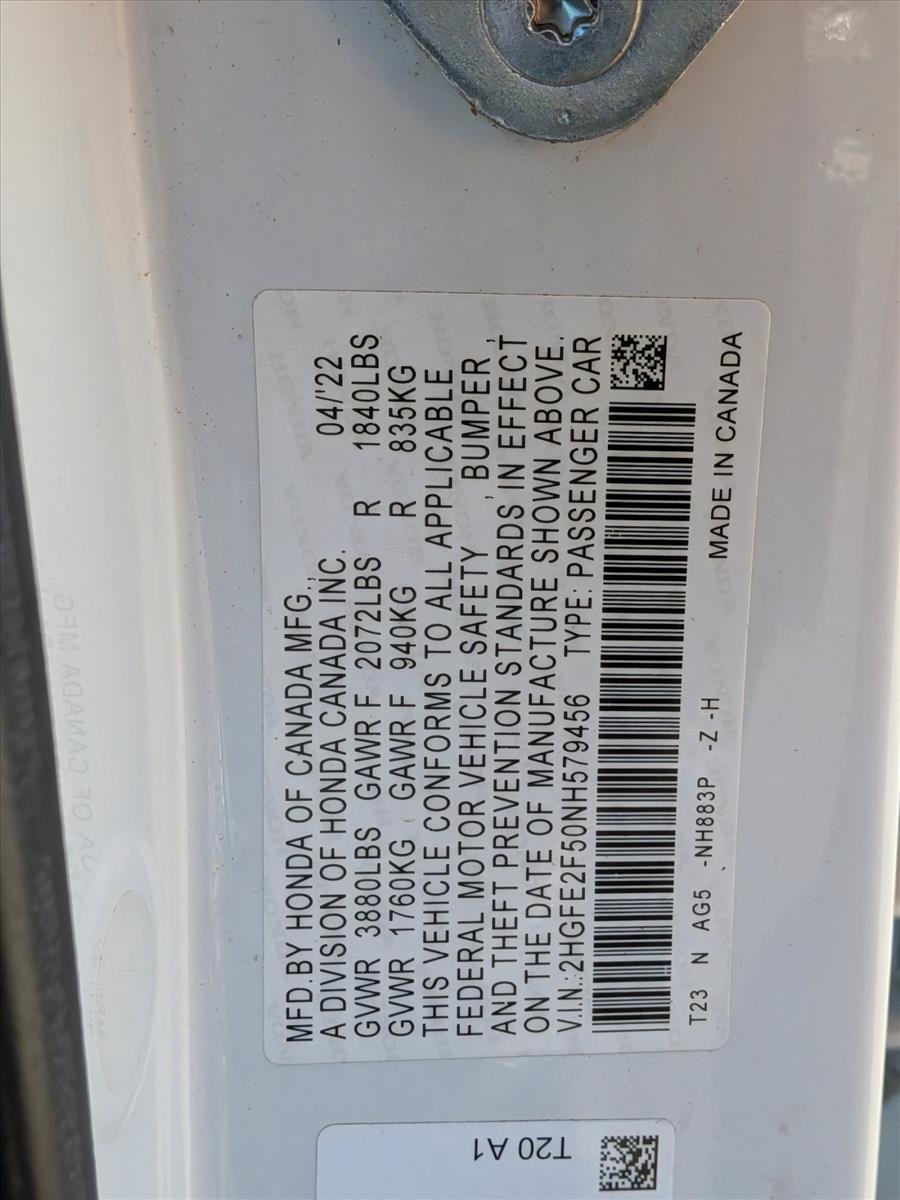 Used 2022 White Honda Sport image 23