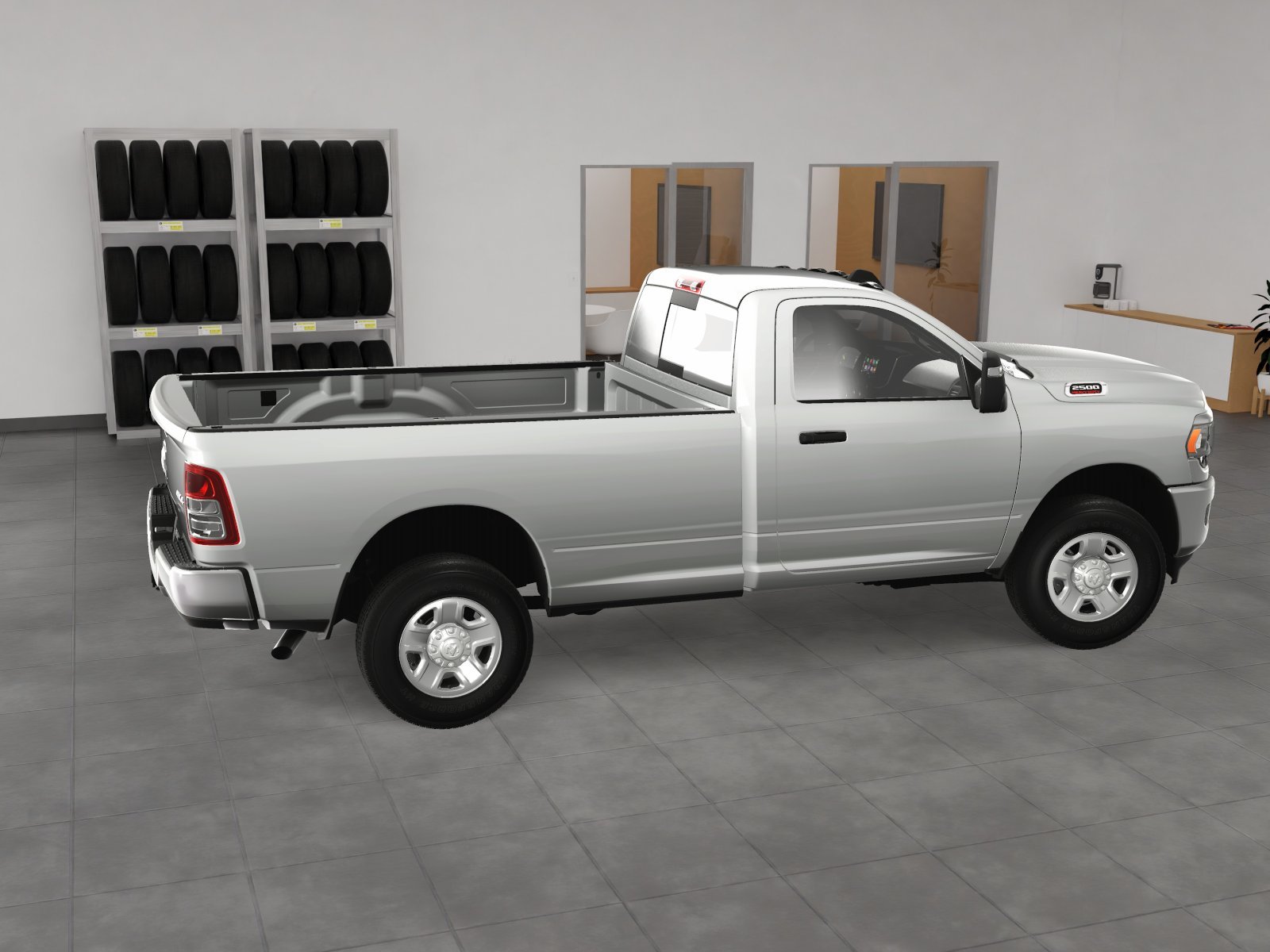 New 2024 Bright White Clear-Coat Exterior Paint RAM Tradesman image 42