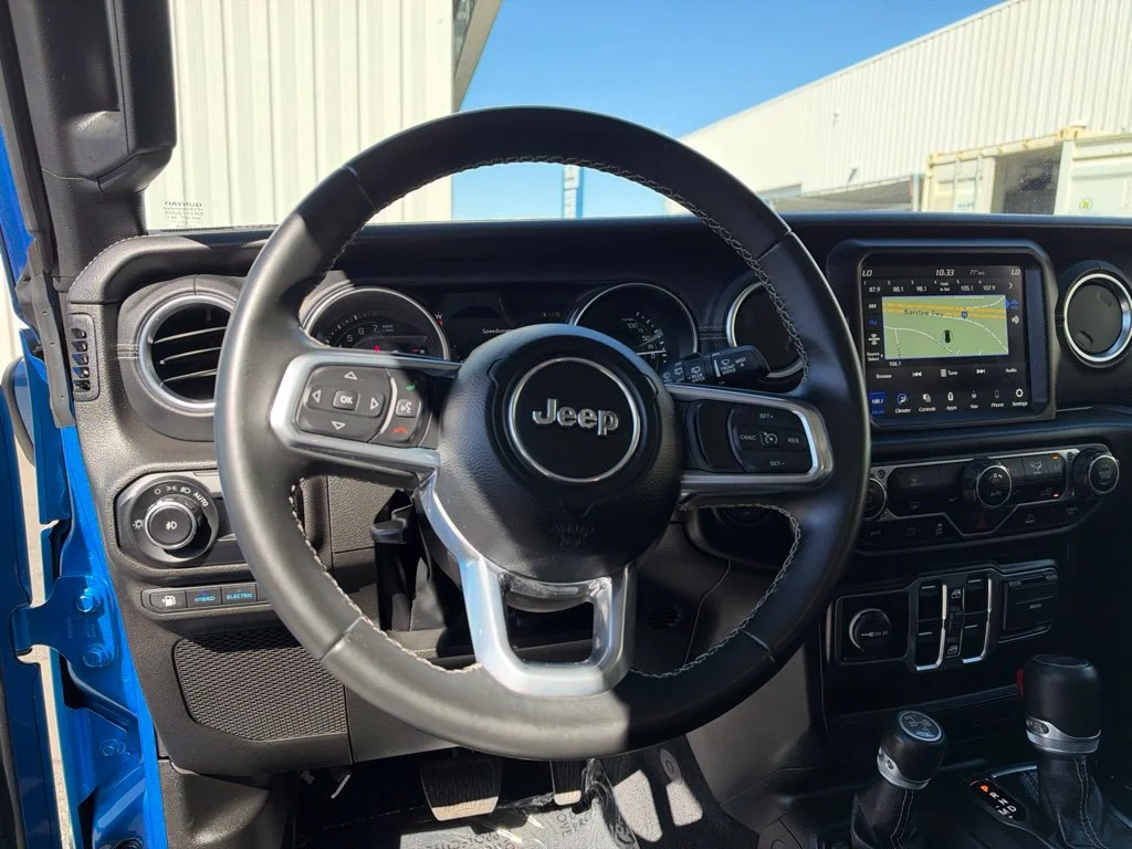 Used 2022 Blue Jeep Unlimited Sahara 4xe image 15