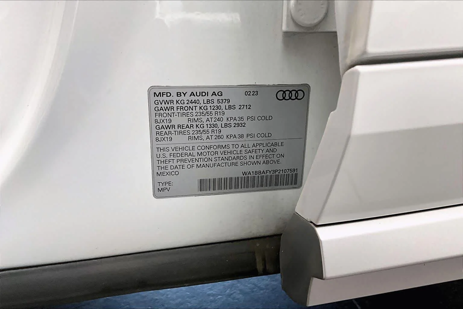 Used 2023 Ibis White Audi Premium Plus image 66