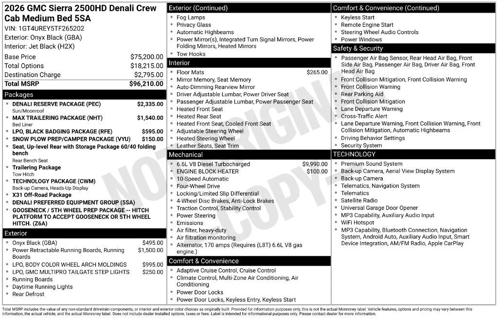 New 2026 Black GMC Denali image 45