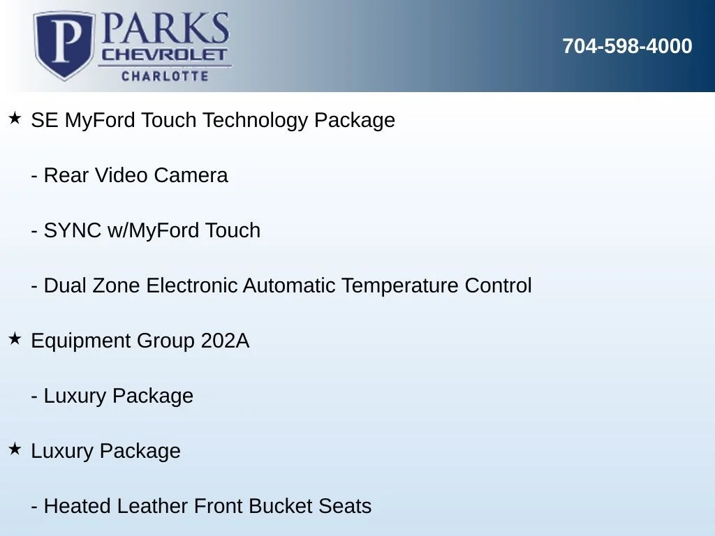 Used 2014 White Ford SE image 7