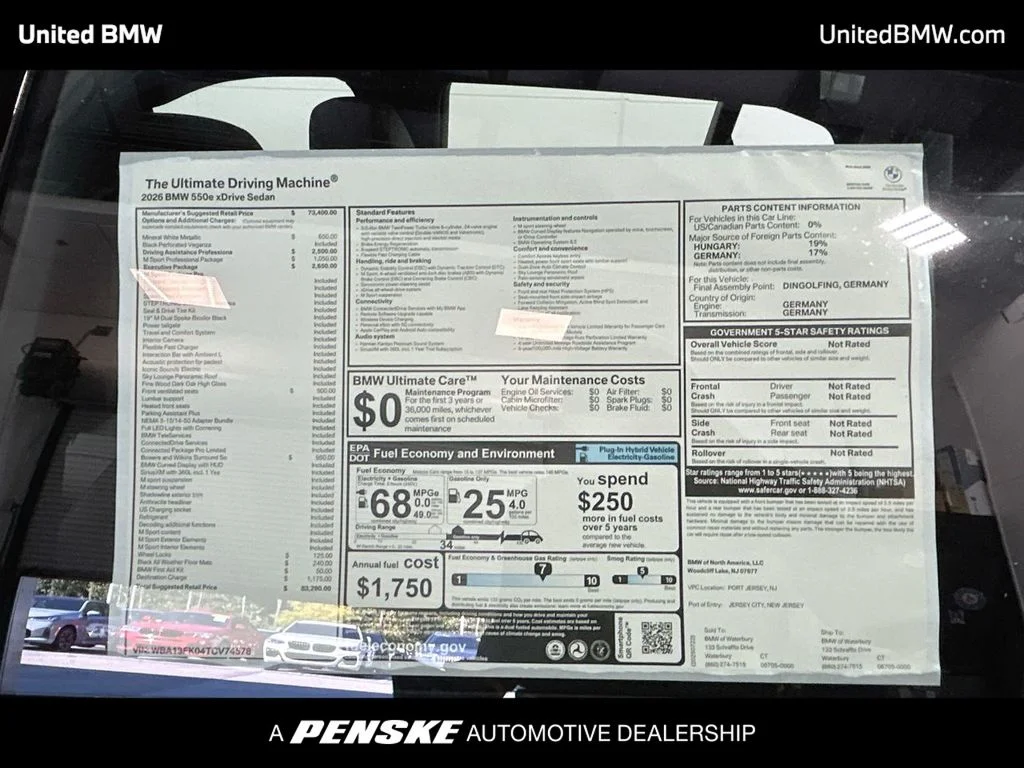 2026 BMW 5 Series 550e - Photo 23