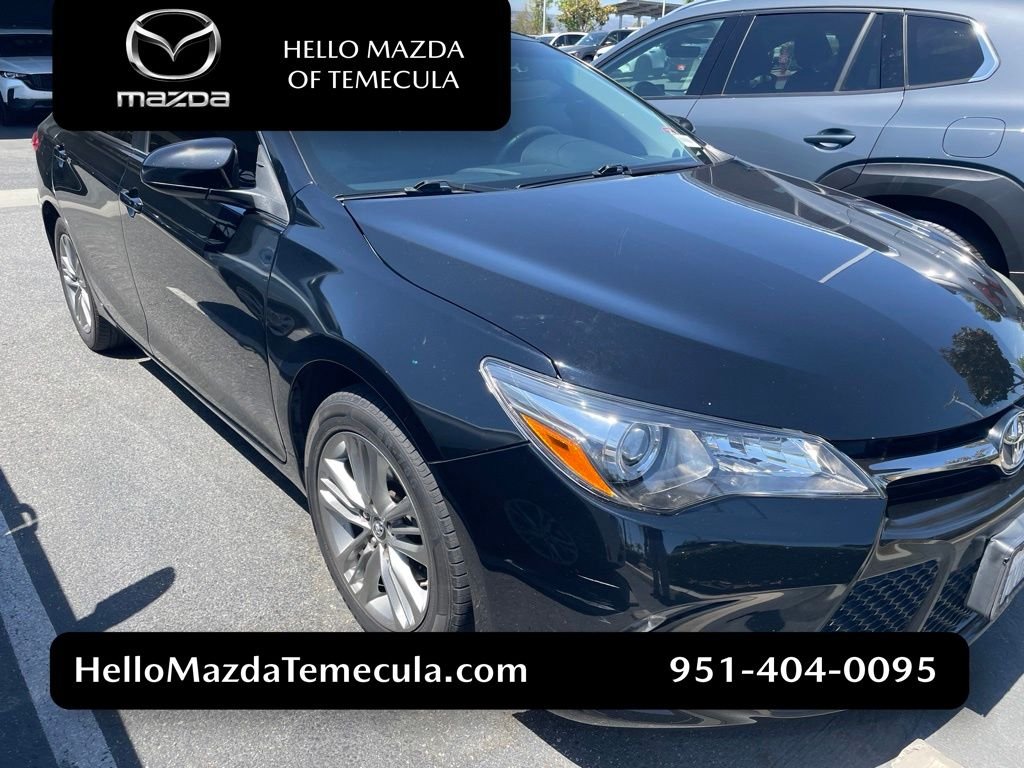 Used 2017 Midnight Black Metallic Toyota SE image 1