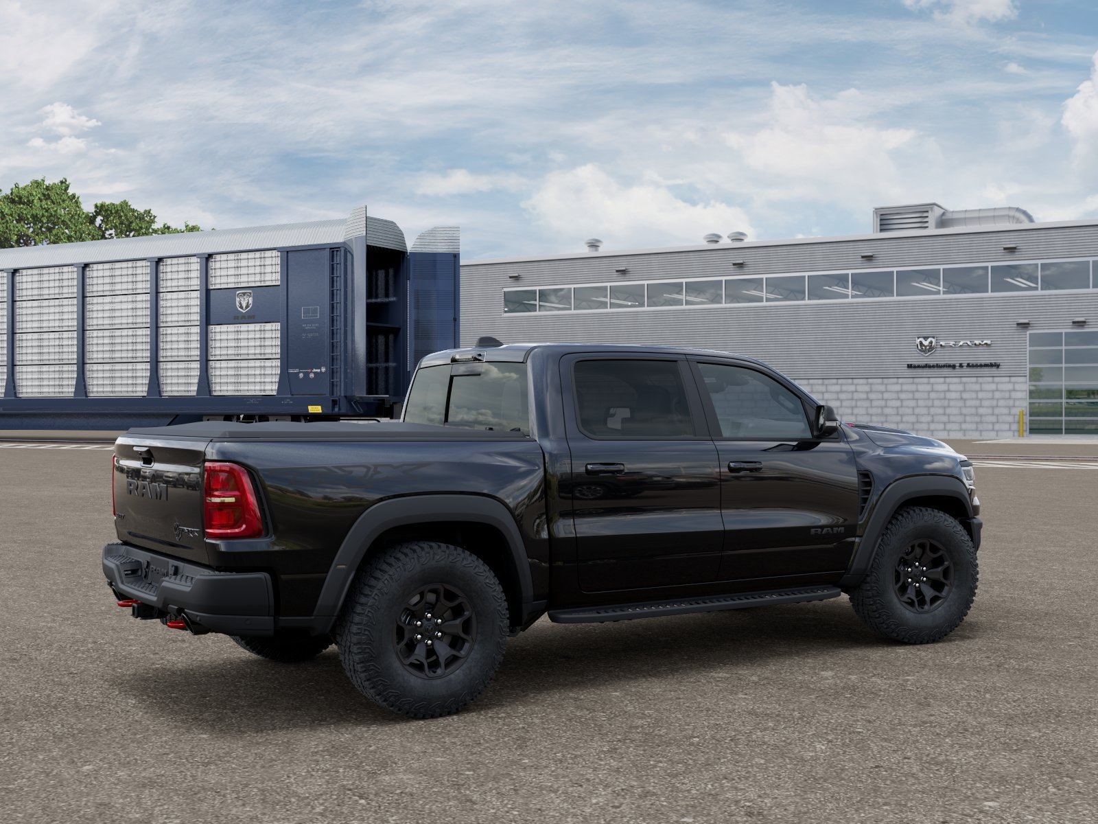 New 2027 Diamond Black Crystal Pearl-Coat Paint RAM TRX SRT image 4