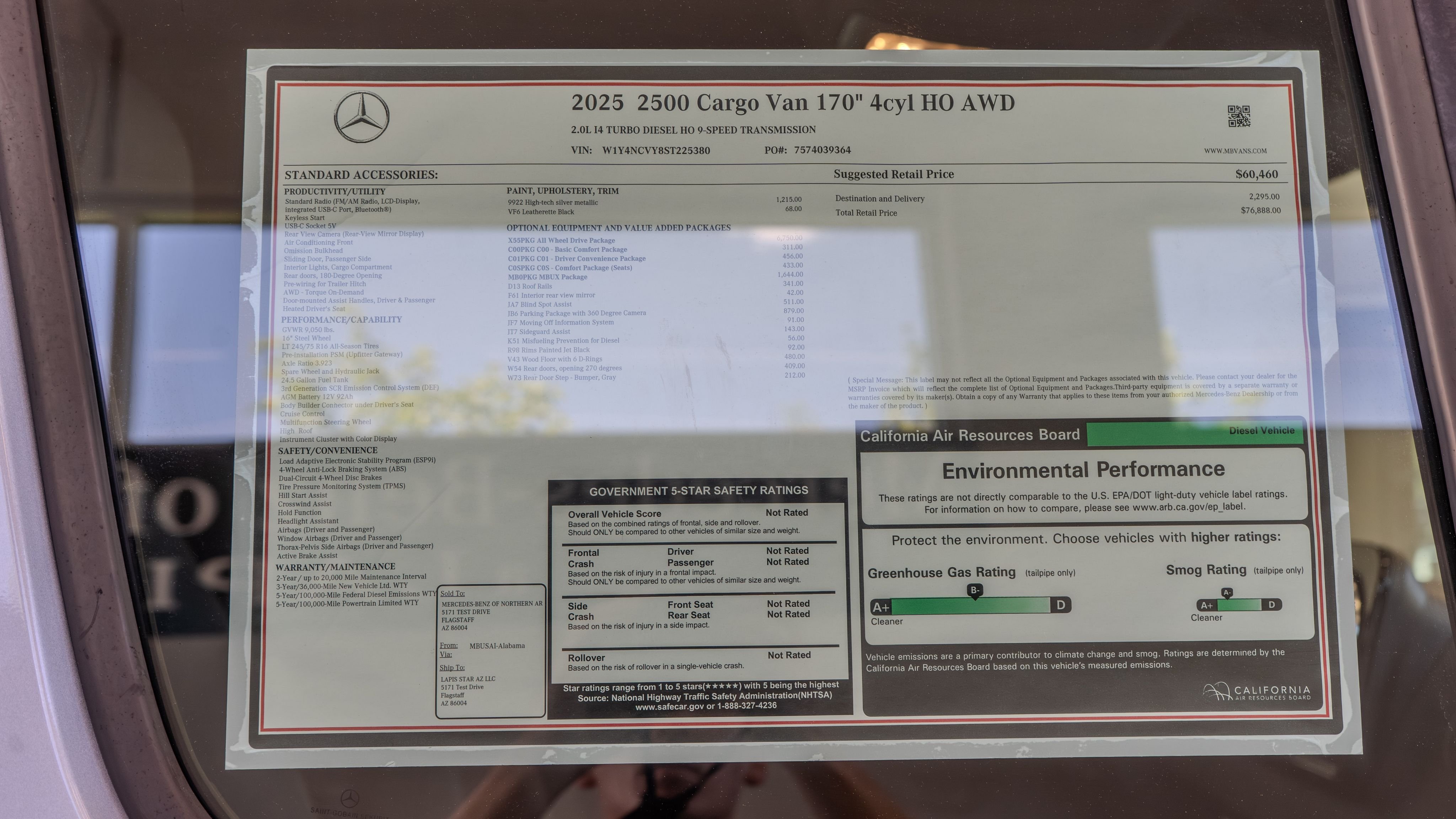 New 2025 High-tech silver metallic Mercedes-Benz Cargo 170 WB image 36