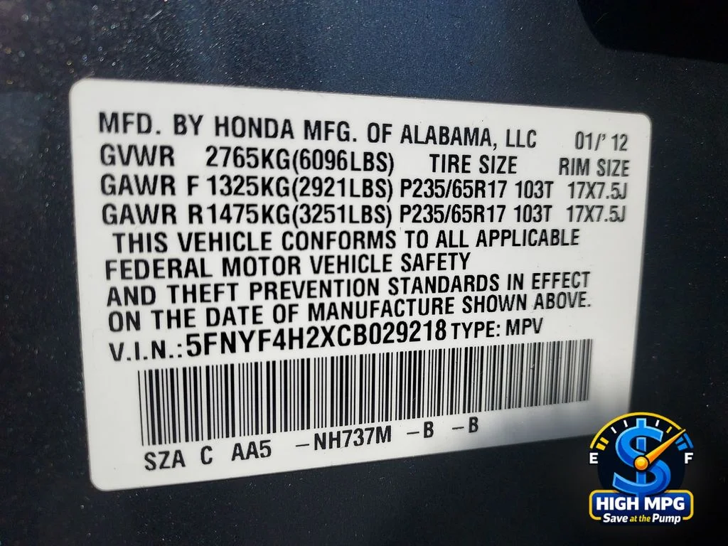 Used 2012 Gray Honda LX image 33