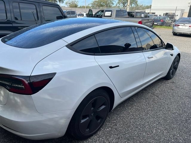 Used 2021 Pearl White Multi-Coat Tesla Standard Range Plus image 4