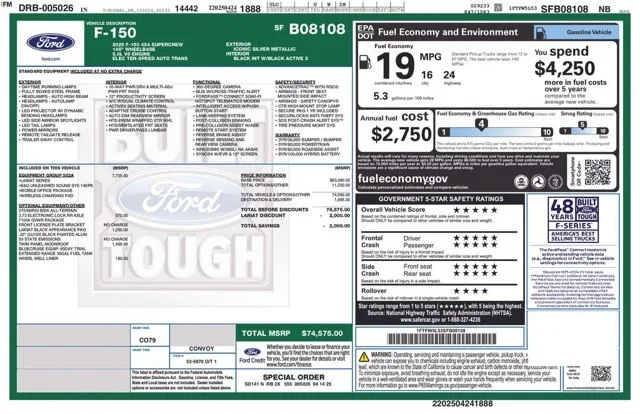 New 2025 Iconic Silver Metallic Ford Lariat® image 28