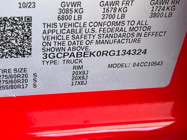 Used 2024 Red Chevrolet Custom image 14