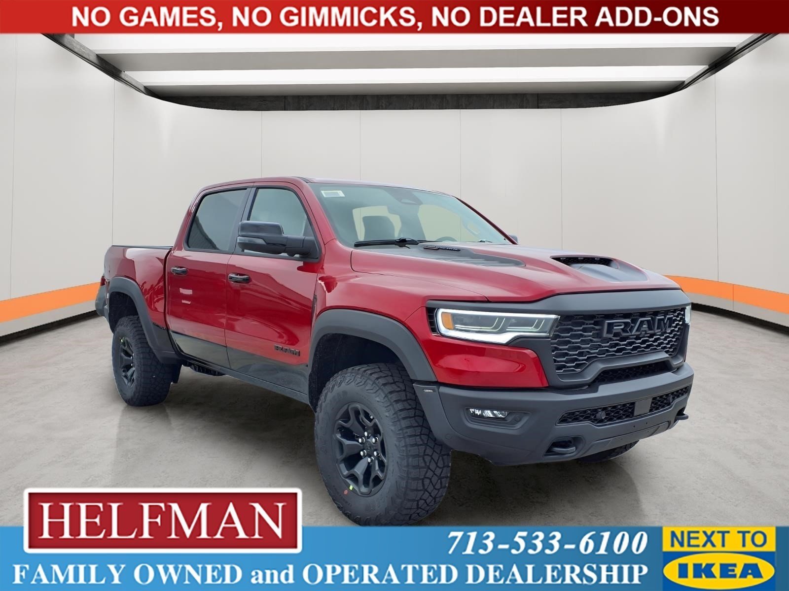 New 2026 Molten Red Pearl-Coat Exterior Paint RAM RHO image 1