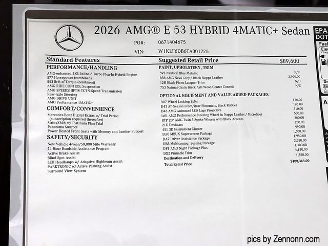 New 2026 Nautical Blue Metallic Mercedes-Benz AMG® E 53 E 4MATIC+ Sedan image 29