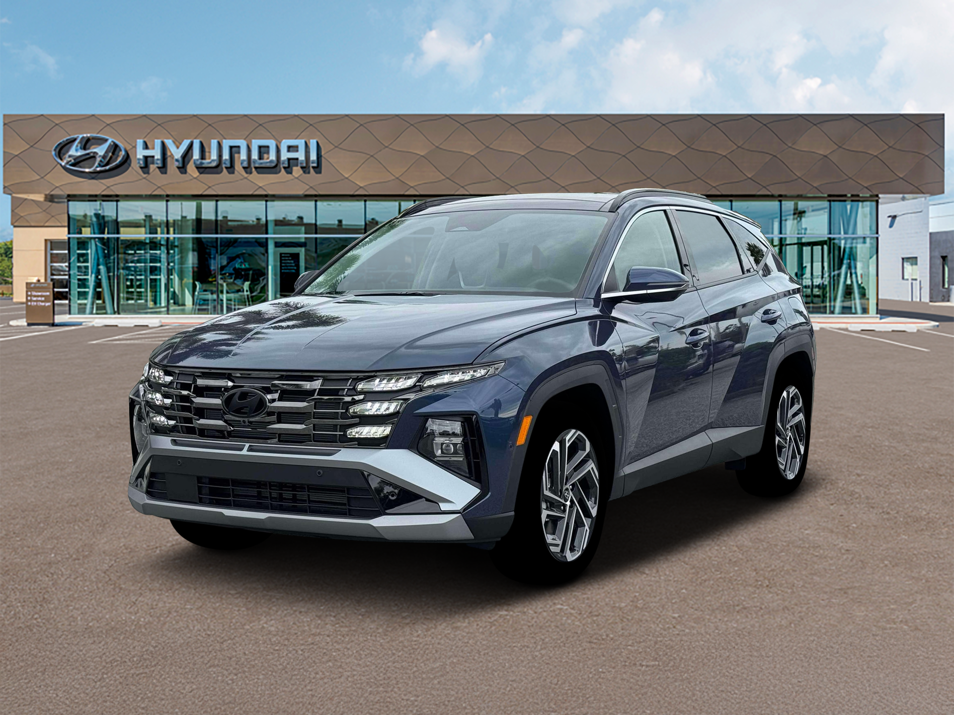 New 2026 Atlantis Blue Hyundai Limited AWD image 1