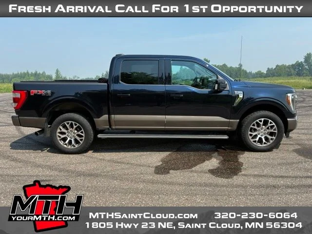 Used 2021 Blue Ford King Ranch image 1