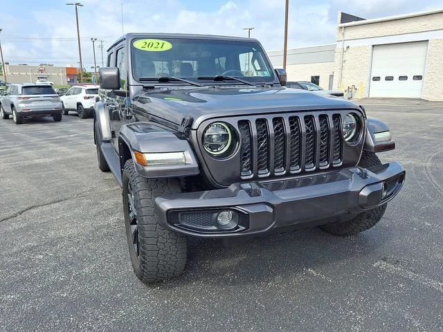Certified Used 2021 Gray Jeep Overland image 2