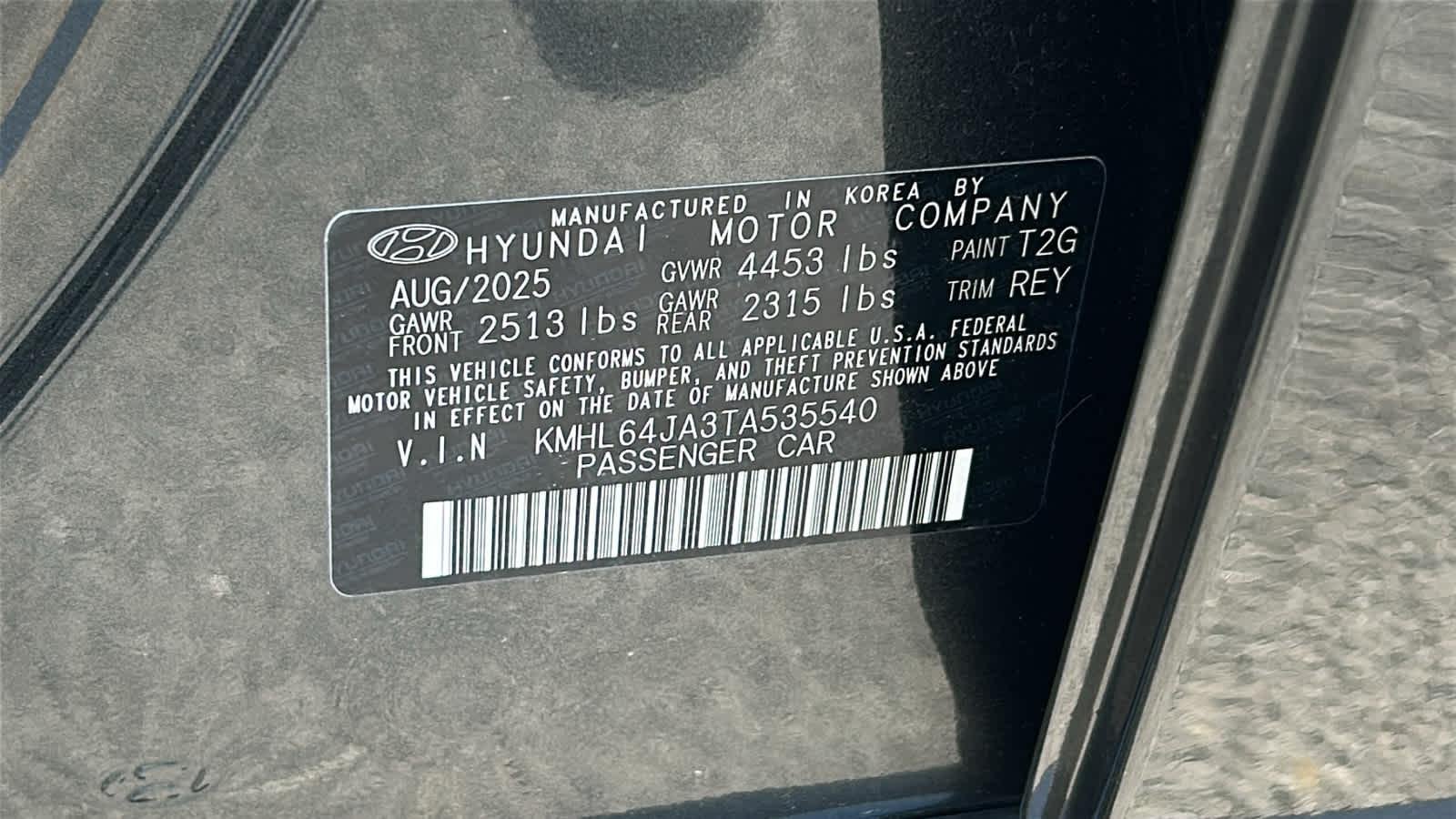 New 2026 Portofino Gray Hyundai SEL Sport image 60